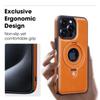Carcasă magnetică din piele cu suport inelar pliabil pentru MacSafe, pentru iPhone 15, 14, 13, 16 Pro Max Plus, 15Pro, 16Pro, Mac Safe, suport pentru husă