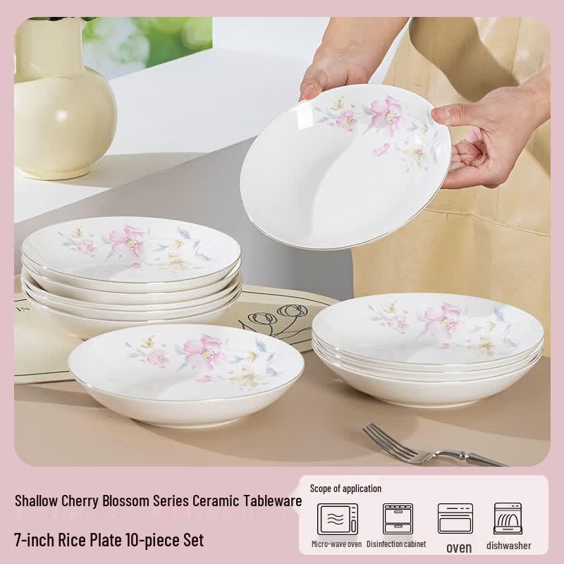OIMG Elegant Ceramic Dinner Plate