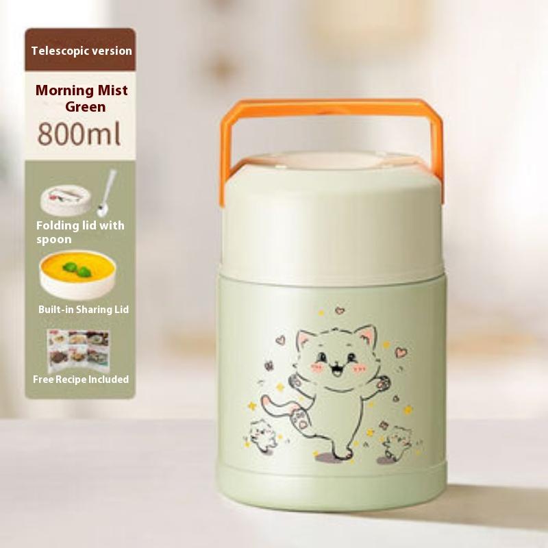 

Gianxi Insulated Lunch Box Sealed Beaker 316 Stainless Steel Stew Pot Portable Office Worker Student With Rice Insulated Bucket