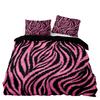 American Style Bedding Set Queen Pink Leopard Pattern Duvet Cover With Pillowcase Single Double King Soft Comforter Bed Cover