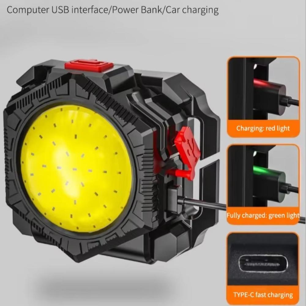 3 IN 1 Multifunctional COB Headlamp USB Rechargeable Wrist Light Outdoor Night Running Waist Bag Light Portable Fishing Belt Pack Light