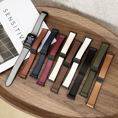 Kožený Silikónový Remienok Pre Náramok Samsung Galaxy Fit 3 Náhradný Magnetická Spona Remienok na Hodinky Pre Príslušenstvo Náramku Galaxy Fit 3