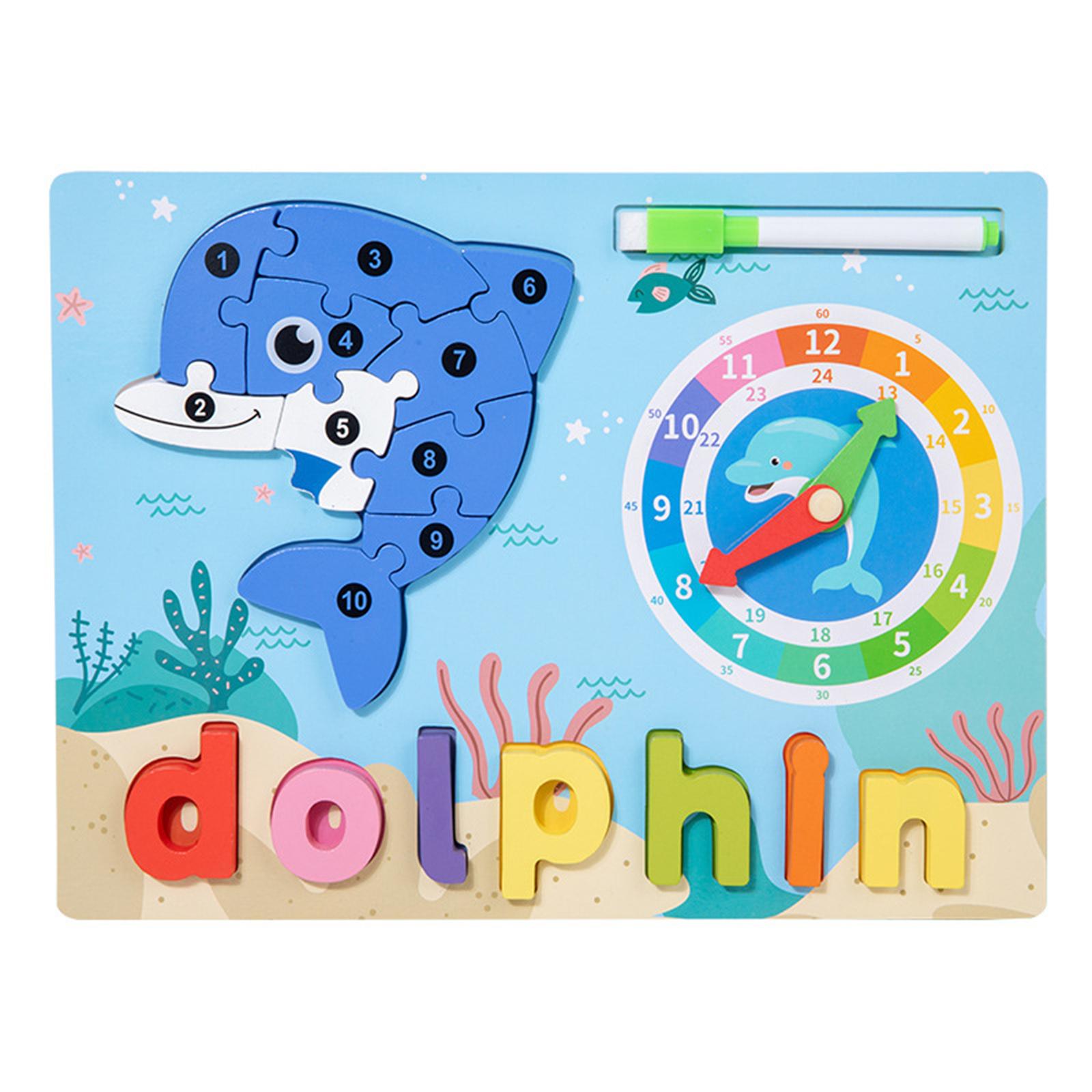 

Развивающие игрушки 2 в 1 деревянная доска для рисования и правописания животные часы познавательная игра для детей для раннего обучения 1 мл one size синий