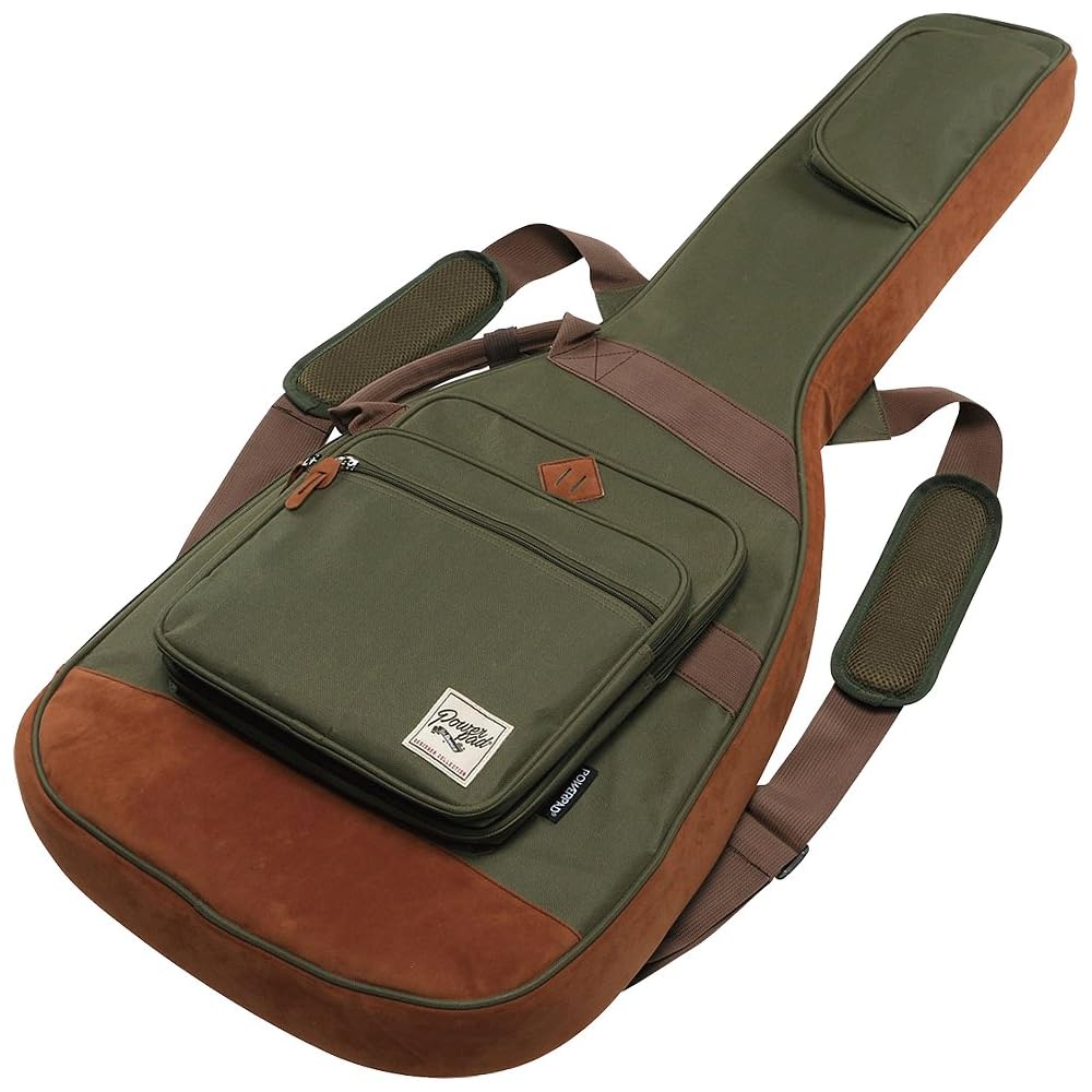Ibanez IGB541 Powerpad Electric Guitar Gig Bag Moss Green with Ebi Original Pick