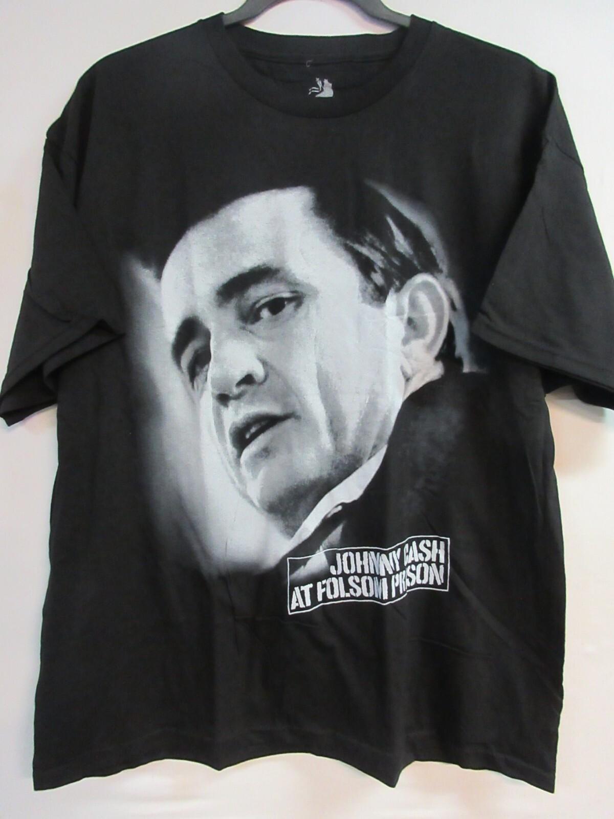 JOHNNY CASH OFFICIAL MERCH FOLSOM PRISON BAND CONCERT MUSIC T- 2XL / XXL Unisex T-Shirt S