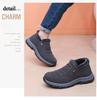 Winter Warm Snow Boots for Men Water Resistant Non-Slip Short Ankle Booties With Faux Fur Lining Men's Comfortable Work Sneakers Walking Loafers Shoes