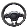 Auto-Lenkradabdeckung für Mazda3 2017 2018 Mazda6 CX-5 2017 2018 ized Wildleder Leder DIY Lenkrad