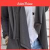 Open Front Loose Knit Cardigan Womens Cotton Long Sleeve Top For European Style Layering