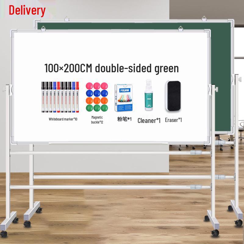 Mobiel Dubbelzijdig Magnetisch Whiteboard & Krijtbord met Standaard - Ideaal voor Thuis, Kantoor of Klaslokaal