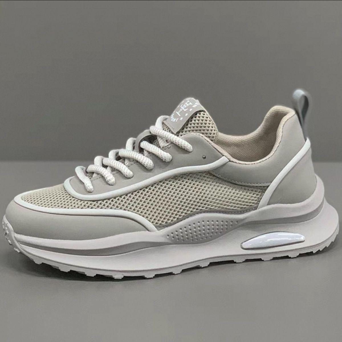 

Summer new 2025 men s shoes breathable mesh hollow outdoor sports small white non-slip casual trend versatile trendy shoes 44
