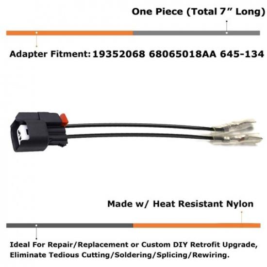 1 Stück 2-Wege ABS Raddrehzahlsensor Stecker mit 6" Kabelpeitsche für GM/Dodge/Ford