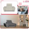 Bosso Lounge Chair Family Furniture Beige Velvet Recliner Headrest