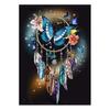 1 Set Diamond Painting Kit Dreamcatcher Butterfly Pattern DIY Rhinestone Painting for Home Wall Decoration