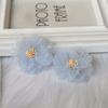 10Pcs 5CM Wrinkle Chiffon Fabric Cored Flowers For DIY Hair Accessories Hats Headband Wedding Dress Decoration