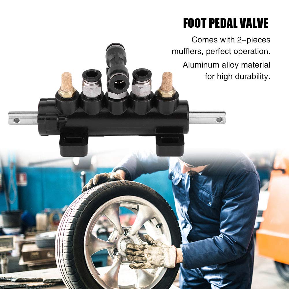KIMISS Aluminum Alloy Car Air Control Valve, Foot Pedal Valve, Tire Changer for Rangers,