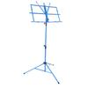 Malý hudební stojan Kovová přenosná police Snadná montáž Zvedací sklopný nastavitelný stojan pro rodinné použitíModrá