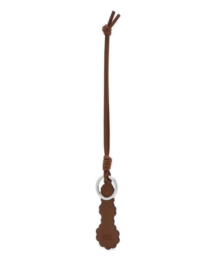 ATHE VANESSABRUNO Brown Studded Flower Bag Charm Keyring Aaho5E712W2