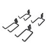 4PCS Heavy Duty Shovel E Track Hook Enclosed Design Multifunctional Steel E Track J Hook for Truck