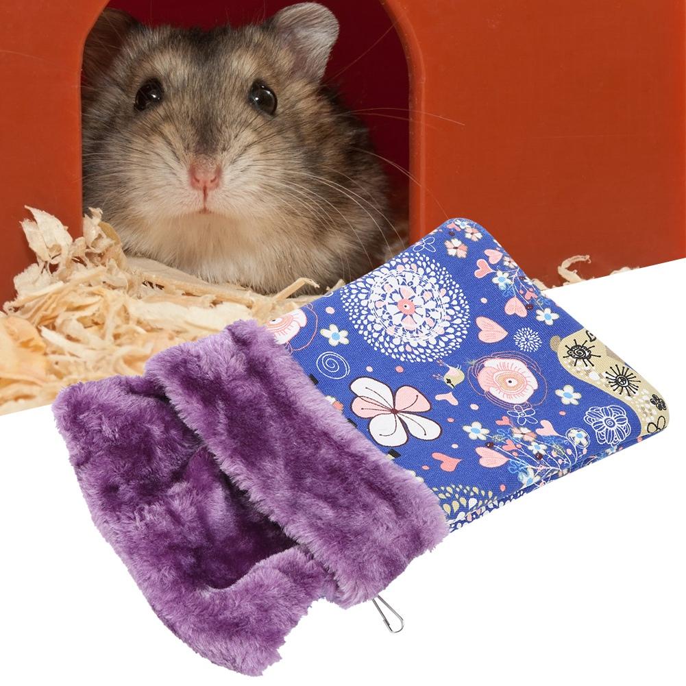 Thicken Flannelette Canvas Small Pets Sleeping Bag Warm Nest House Bed for Squirrel Hamster Sugar Glider Mink Flying