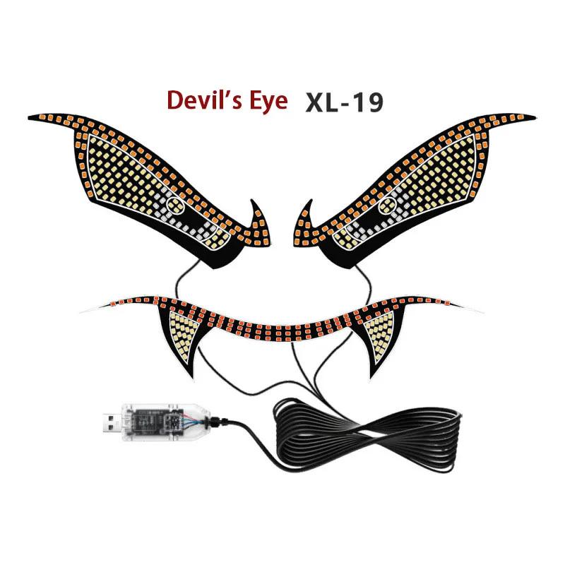 Personalized Front and Rear Window Decorative Lights for Cars, General Motors' New Devil's Eye Decorative Warning Light Parts