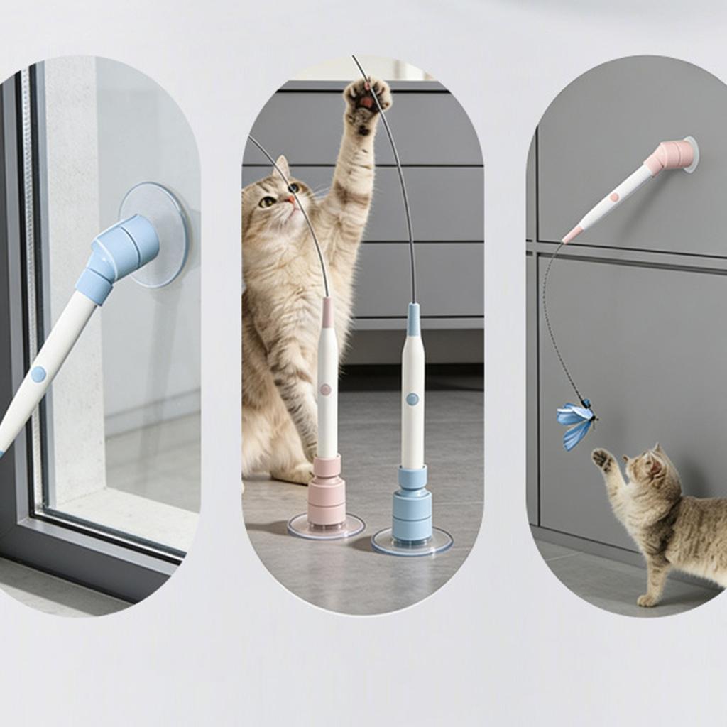 Two In One Electric Automatic Cats Toy Stick Cats Toy