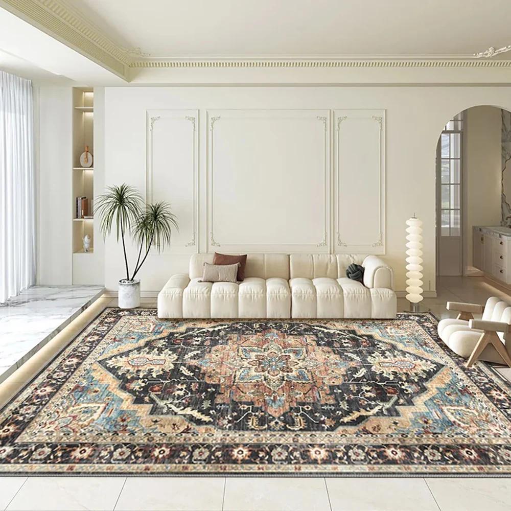 Winter Warmth And Insulation Large-Sized Anti-Slip Carpet For Living Room And Bedroom, Bohemian Home Decor