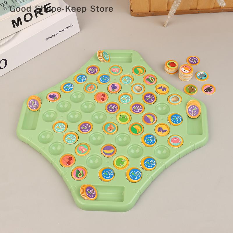 Animal Flip Chess Memory Game Board Set - Fun Social Table Game for Children & Adults Interactive Parent-Child Family Party Toy