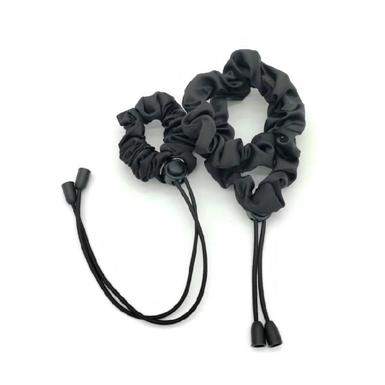 Adjustable Hair Ties for Black Women Comfortable Hair Bands Afro Puff Invisible Ponytail Holder Drawstring Scrunchies