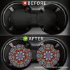 1/2PCS Car Centre Coaster Mandala Flower Round Waterproof Heat Insulation Anti Slip Cup Drink Mats Sedan Decoration  Accessories