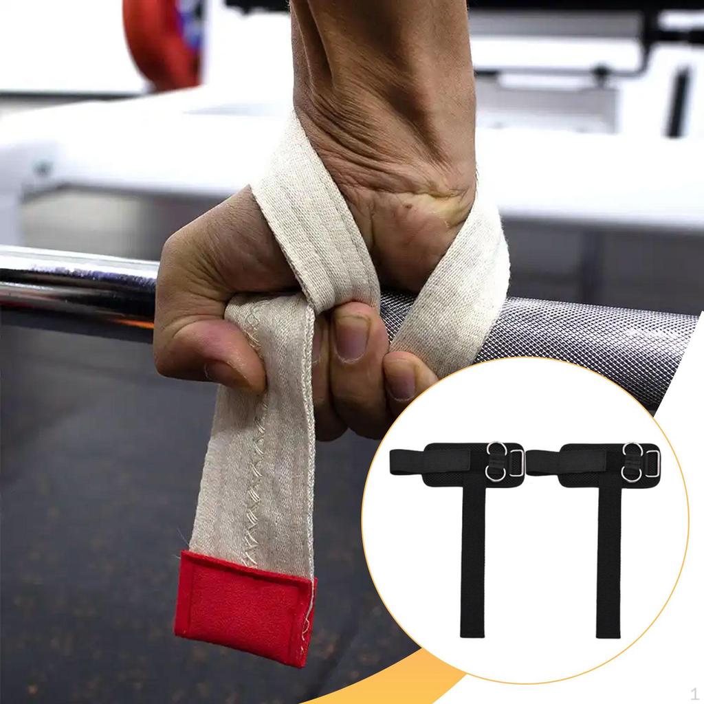 2 Pieces Weightlifting Wrist Straps Fitness Equipment Wraps for Bodybuilding