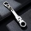 Ratchet Wrench Keychain Seamless Operation Design Metal Shaft Pocket-sized Wrench Portable Universal Tool