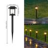 Outdoor Solar Garden Lanterns: Small Palace Chinese Atmosphere Lawn Lights with Ground Stakes
