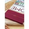 2025 Weekly Linen Pocket Agenda 12 Months Claret Red