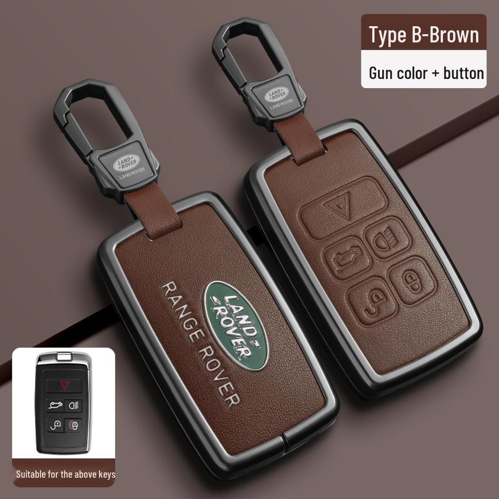 Land Rover Key Case for Range Rover Evoque, Defender, Velar, Discovery Sport, Discovery 5 - Lan Yun Buckle