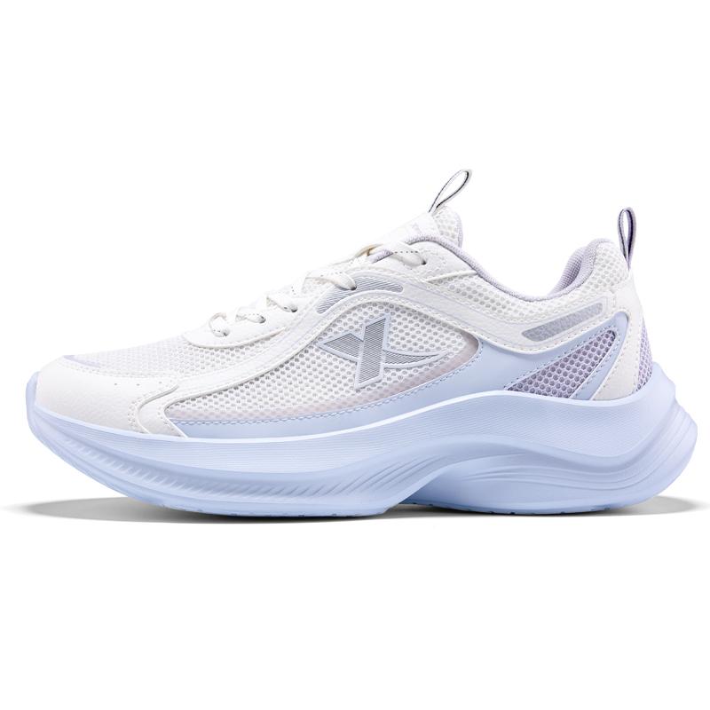 Xtep Jumping Shoes Sports Versatile Wear-Resistant Breathable Rebound Low-Top Casual Running Shoes Women Sneaker White Blue Purple 875218110040-3