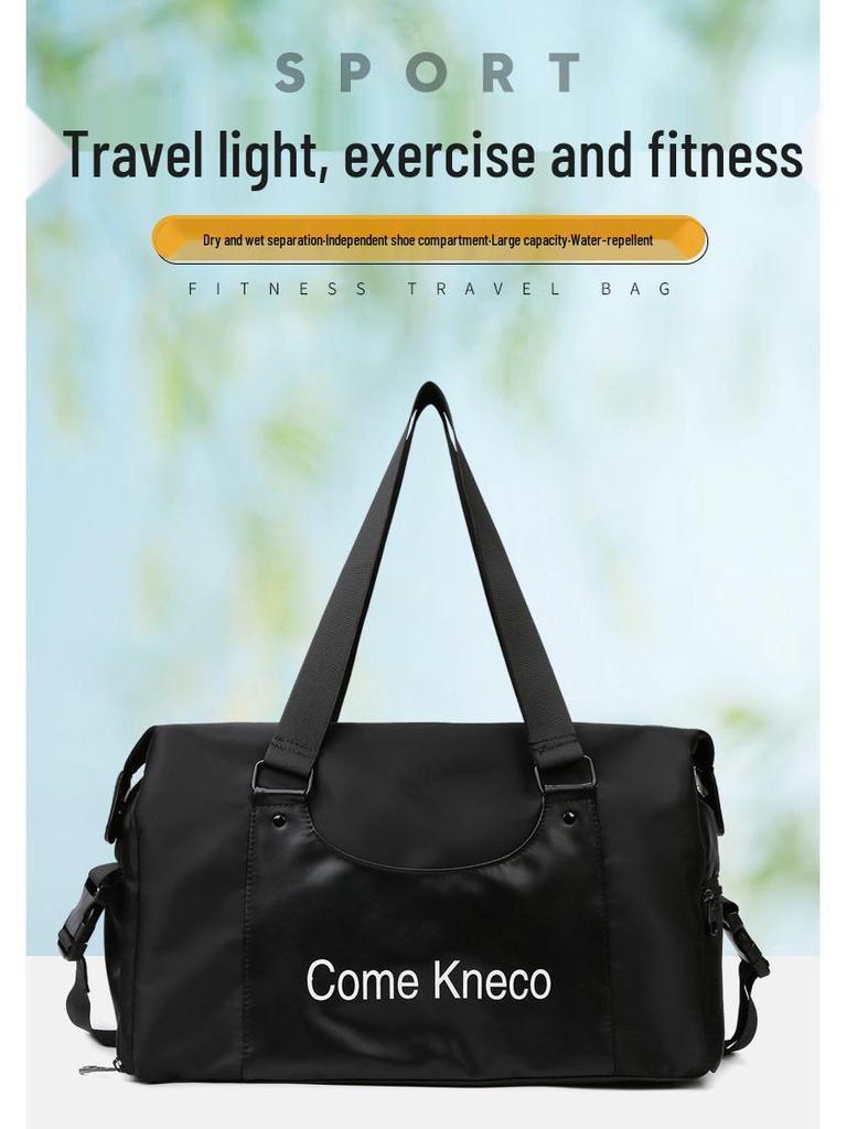 Short Trip Sports Bag with Shoe Compartment and Wet/Dry Separation – Single Shoulder Crossbody