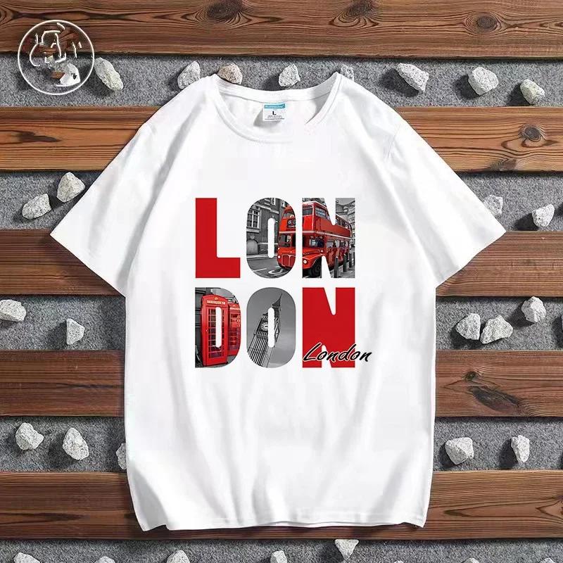 Fashion City Printed T-shirt Paris London New York Tokyo Graphic T Shirts Both Men and Women Kawaii Casual Harajuku Fashion Tops
