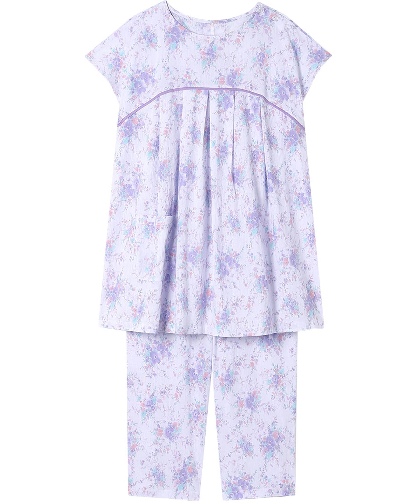 

Короткая хлопковая пижама Willow SX [Wing/Wacoal], рукава 3/4, рукава, длина 8/10, 100% (тело), Материал, Лето, EP8078, Женский,