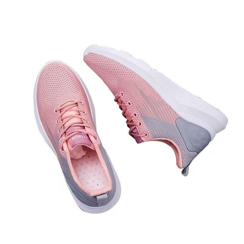 New Trendy Women's Shoes In Spring and Summer Korean Style Feimao Breathable Casual Shoes Sports Single Shoes Flat-sole Walking Shoes Running Shoes