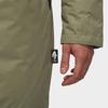 Adidas Patchwork Hooded Mid-Length Zip Down Jacket Men Outerwear Olive-Green HA1173