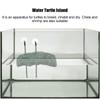 Floating for Turtle Basking Platform with Suction Cups Resin Island Dock for Aquatic Turtles Climbing Height Adjustable