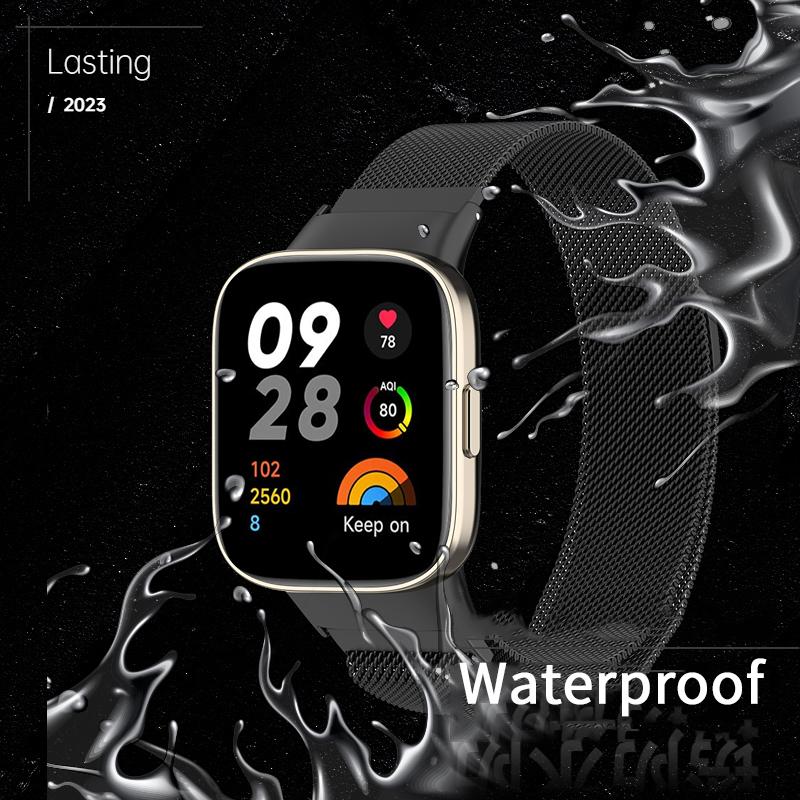 Steel Milan Magnetic Loop Strap For Redmi Watch 3 Active Smart Replacement Bracelet For Xiaomi Redmi Watch3 Metal Wrist Strap