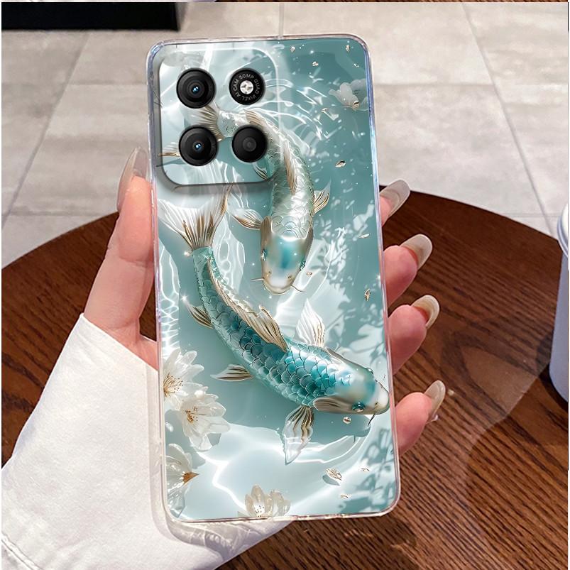 Phone Case For Motorola Moto G17 Power Case Luxury Cute Love Rabbit Funny Clear Soft TPU Silicone Cover For Moto G17Power Bumper