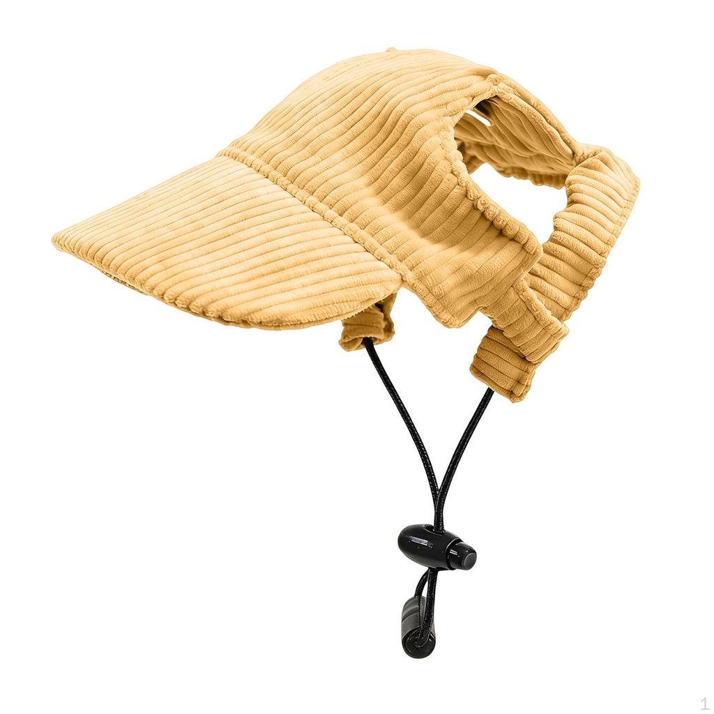 Breathable And Comfortable Dog Baseball Cap with Ear Holes Adjustable Visor, Ideal for The Beach