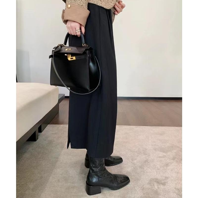 2026 Autumn Winter Design Heel Ankle Boot Fashion Square Toe Zipper Ladies Casual Chelsea Boots Shoes Genuine Leather Short Boot