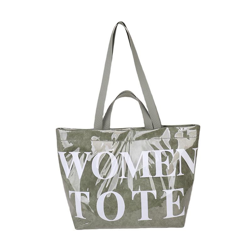 Fashion Messenger Tote Bag Large Capacity Bag Niche Design Spring Simple Personality Shoulder Portable Women's Bag Women