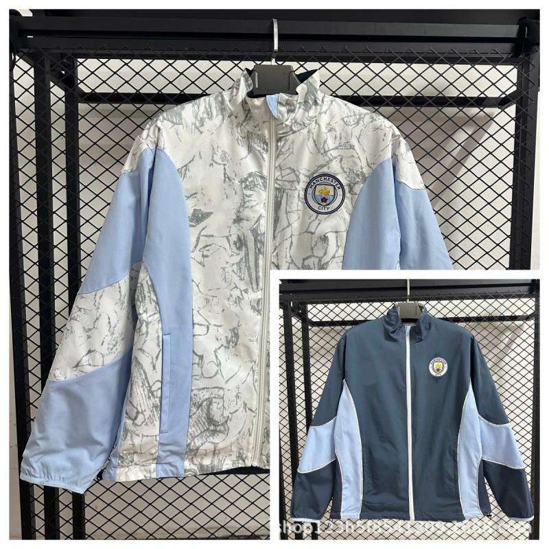 2526 Man City Argentina Germany Italy Miami '' Dortmund Embroidered Reversible Windbreaker