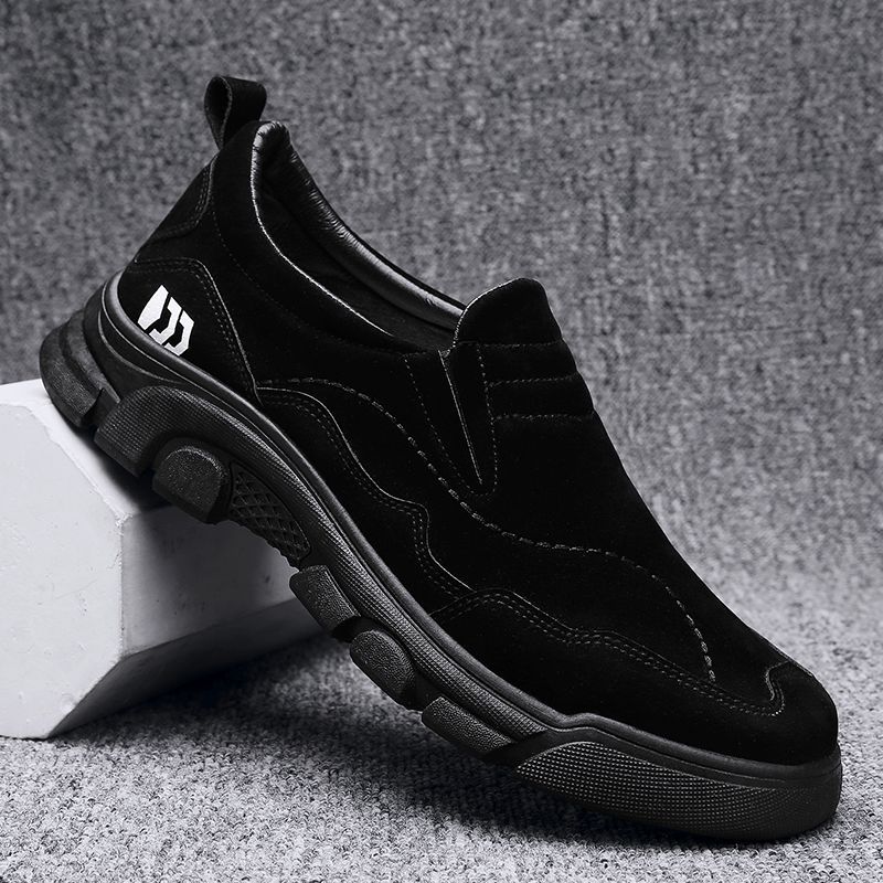 Мужская обувь однотонная весенне-осенняя универсальная износостойкая противоскользящая — фото 9