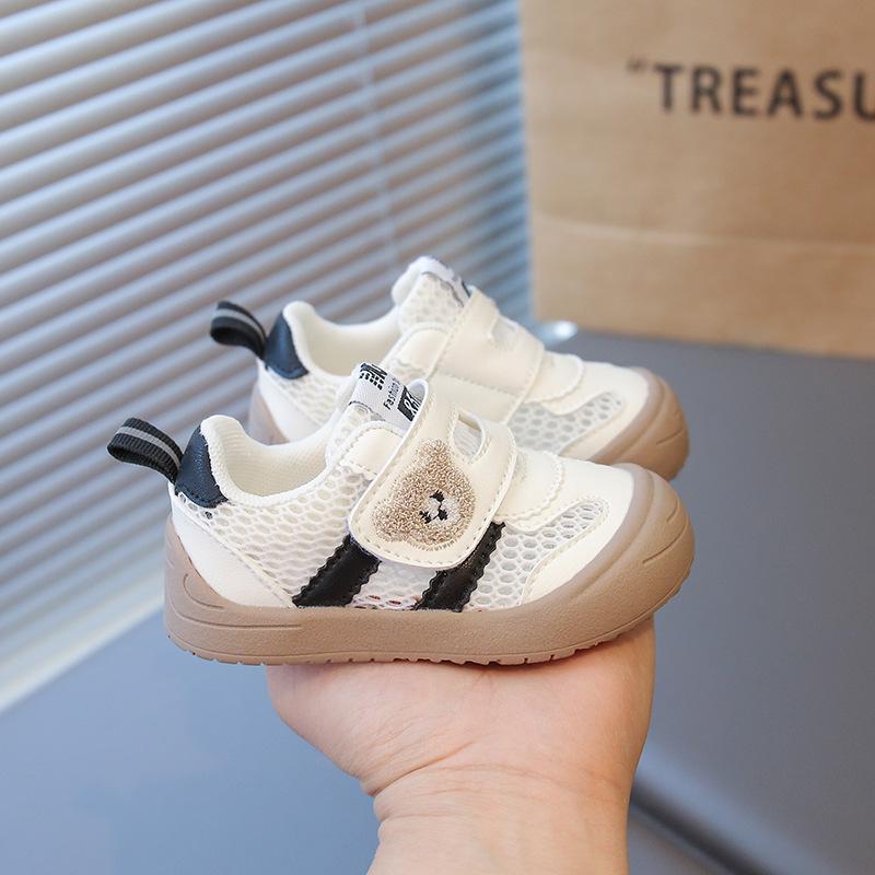 Infant toddler shoes cartoon baby sports shoes 1-3 years old toddler breathable net shoes male and female babies soft sole