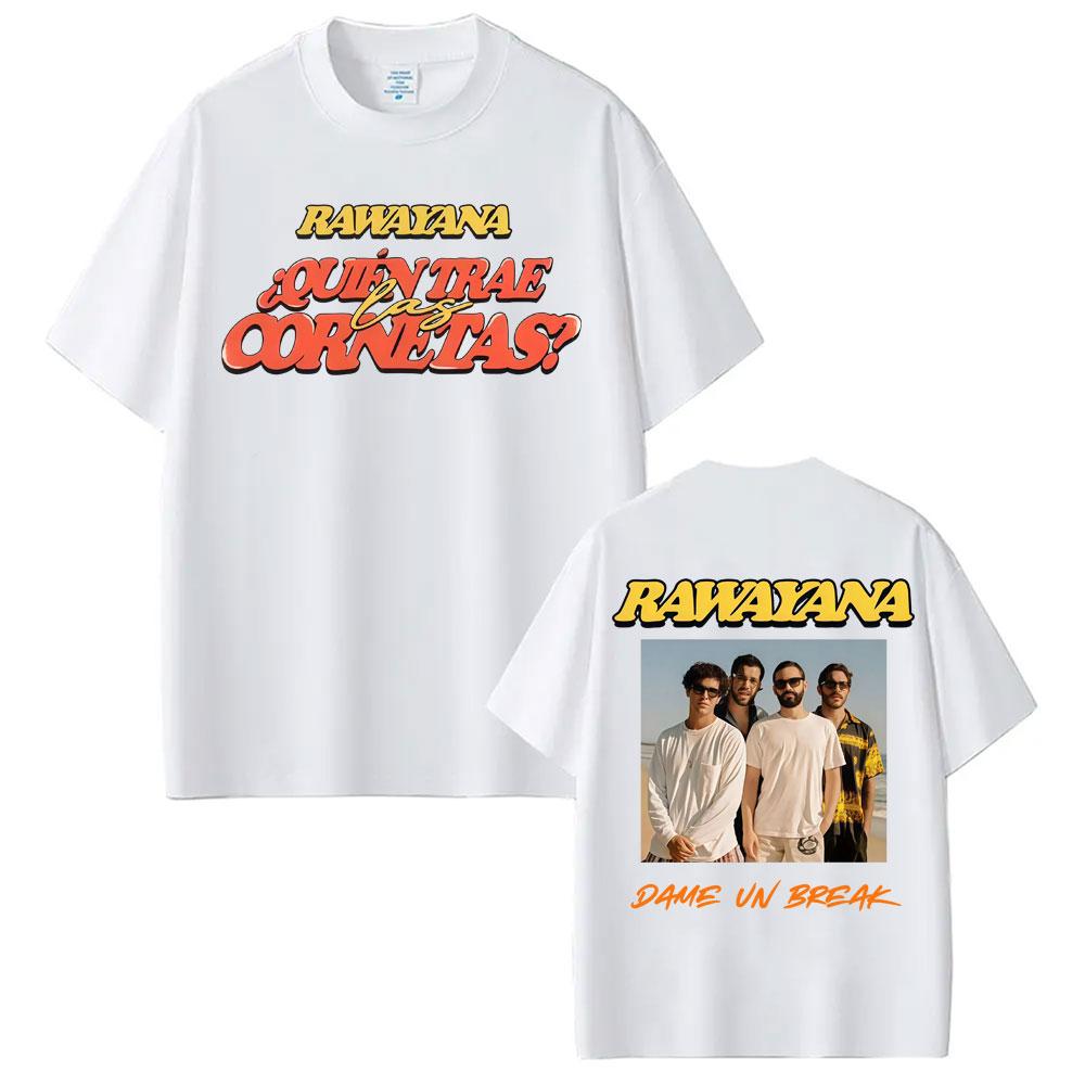 Rawayana Quin Trae Las Cornetas World Tour Tshirts Unisex Women Harajuku Fashion Oversized T Shirt Casual ONeck Cotton Tshirt
